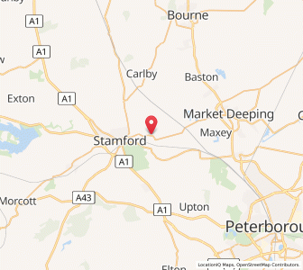 Map of Uffington, EnglandEngland