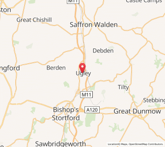 Map of Ugley, EnglandEngland