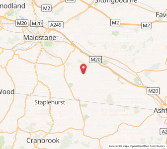Map of Ulcombe, EnglandEngland