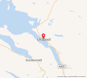 Map of Ullapool, ScotlandScotland