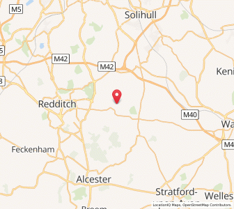 Map of Ullenhall, EnglandEngland