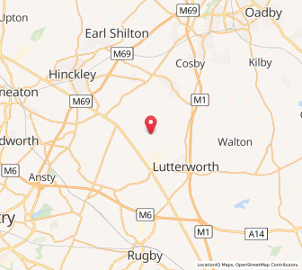 Map of Ullesthorpe, EnglandEngland