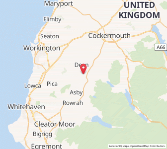 Map of Ullock, EnglandEngland
