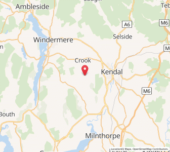 Map of Underbarrow, EnglandEngland