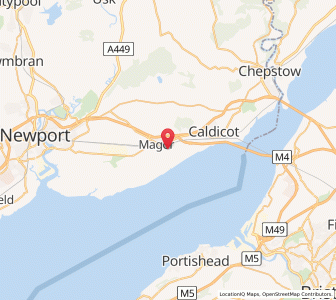 Map of Undy, WalesWales