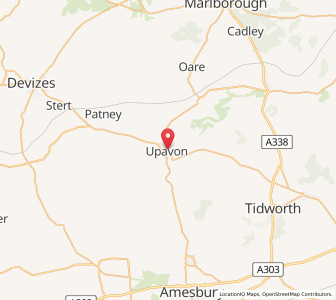 Map of Upavon, EnglandEngland