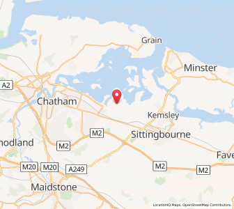 Map of Upchurch, EnglandEngland