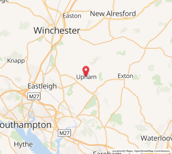 Map of Upham, EnglandEngland