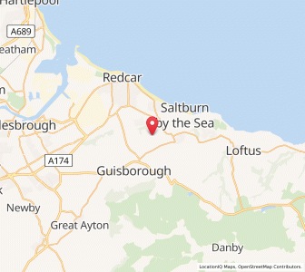 Map of Upleatham, EnglandEngland