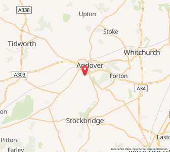 Map of Upper Clatford, EnglandEngland