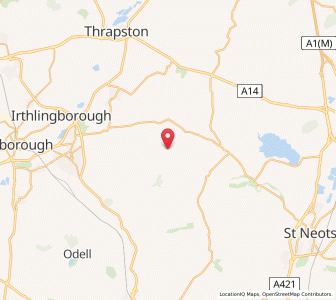 Map of Upper Dean, EnglandEngland