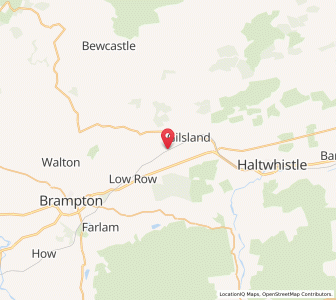 Map of Upper Denton, EnglandEngland