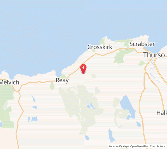 Map of Upper Dounreay, ScotlandScotland