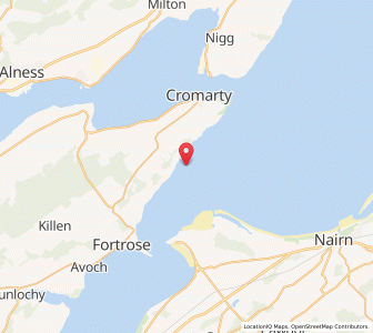 Map of Upper Eathie, ScotlandScotland