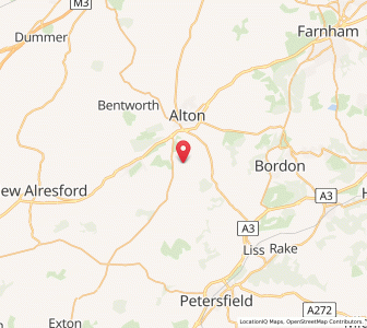 Map of Upper Farringdon, EnglandEngland