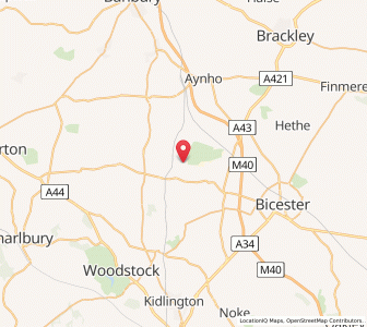Map of Upper Heyford, EnglandEngland
