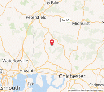 Map of Upper Marden, EnglandEngland
