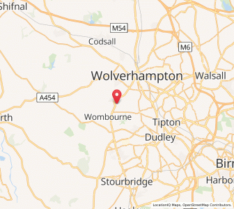 Map of Upper Penn, EnglandEngland
