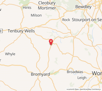 Map of Upper Sapey, EnglandEngland