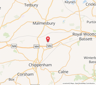 Map of Upper Seagry, EnglandEngland