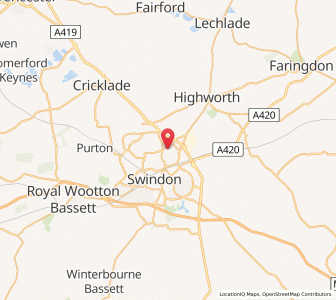 Map of Upper Stratton, EnglandEngland