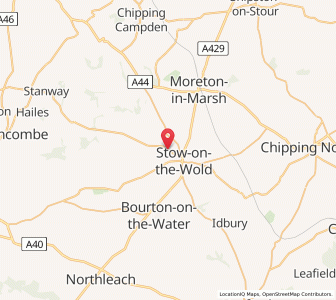 Map of Upper Swell, EnglandEngland