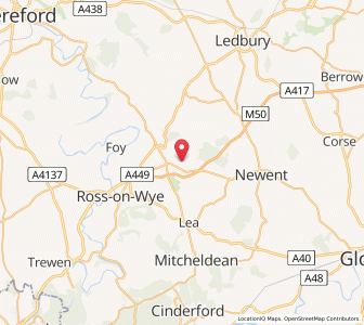 Map of Upton Bishop, EnglandEngland