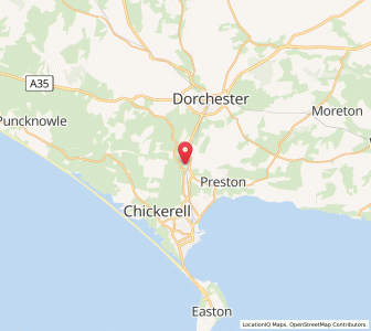 Map of Upwey, EnglandEngland