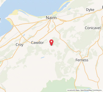 Map of Urchany, ScotlandScotland