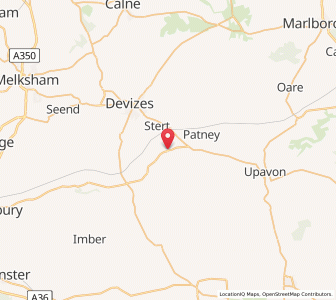 Map of Urchfont, EnglandEngland