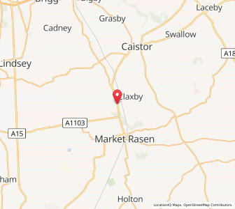 Map of Usselby, EnglandEngland
