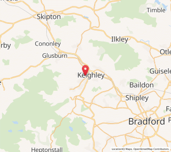 Map of Utley, EnglandEngland
