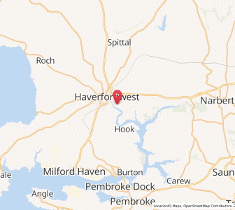 Map of Uzmaston, WalesWales