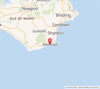 Map of Ventnor, EnglandEngland