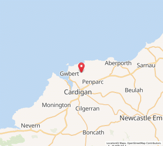 Map of Verwick, WalesWales
