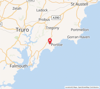 Map of Veryan, EnglandEngland