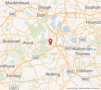 Map of Virginia Water, EnglandEngland