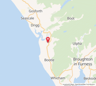Map of Waberthwaite, EnglandEngland