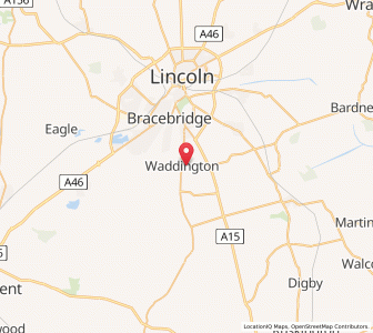 Map of Waddington, EnglandEngland