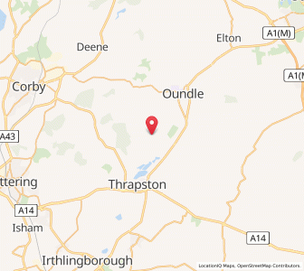 Map of Wadenhoe, EnglandEngland