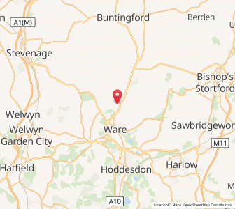 Map of Wadesmill, EnglandEngland