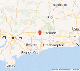 Map of Walberton, EnglandEngland