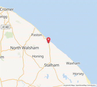Map of Walcott, EnglandEngland