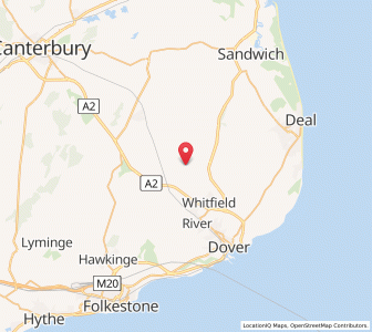 Map of Waldershare, EnglandEngland