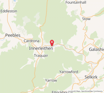 Map of Walkerburn, ScotlandScotland