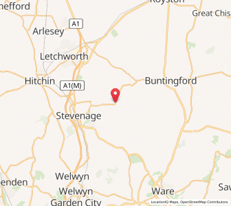 Map of Walkern, EnglandEngland