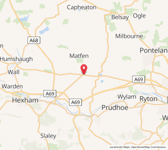 Map of Wall Houses, EnglandEngland