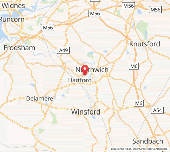Map of Wallerscote, EnglandEngland