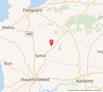 Map of Wallis, WalesWales