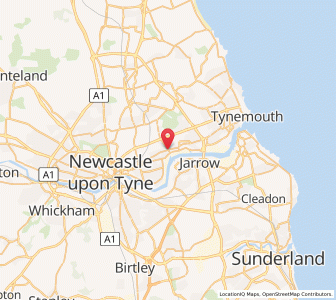 Map of Wallsend, EnglandEngland